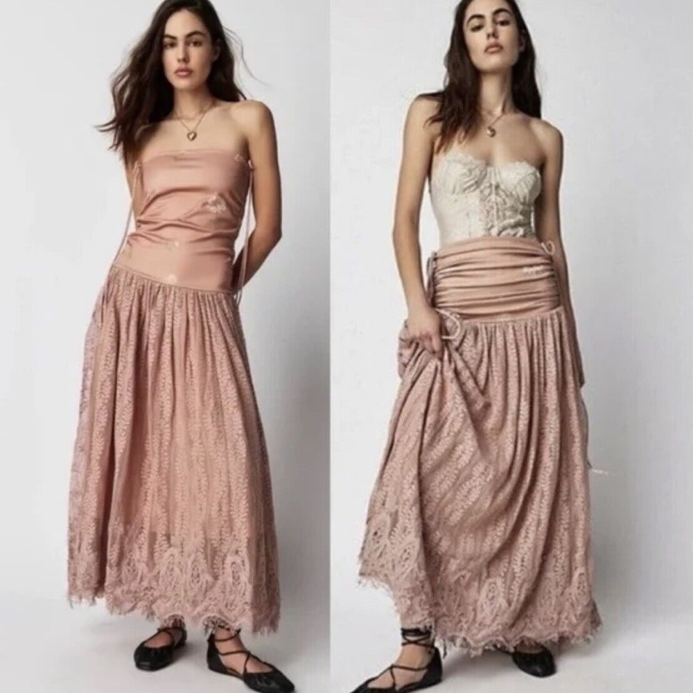 Free People Rosie Plains ConvertibleSkirt Dress NWOT Large
